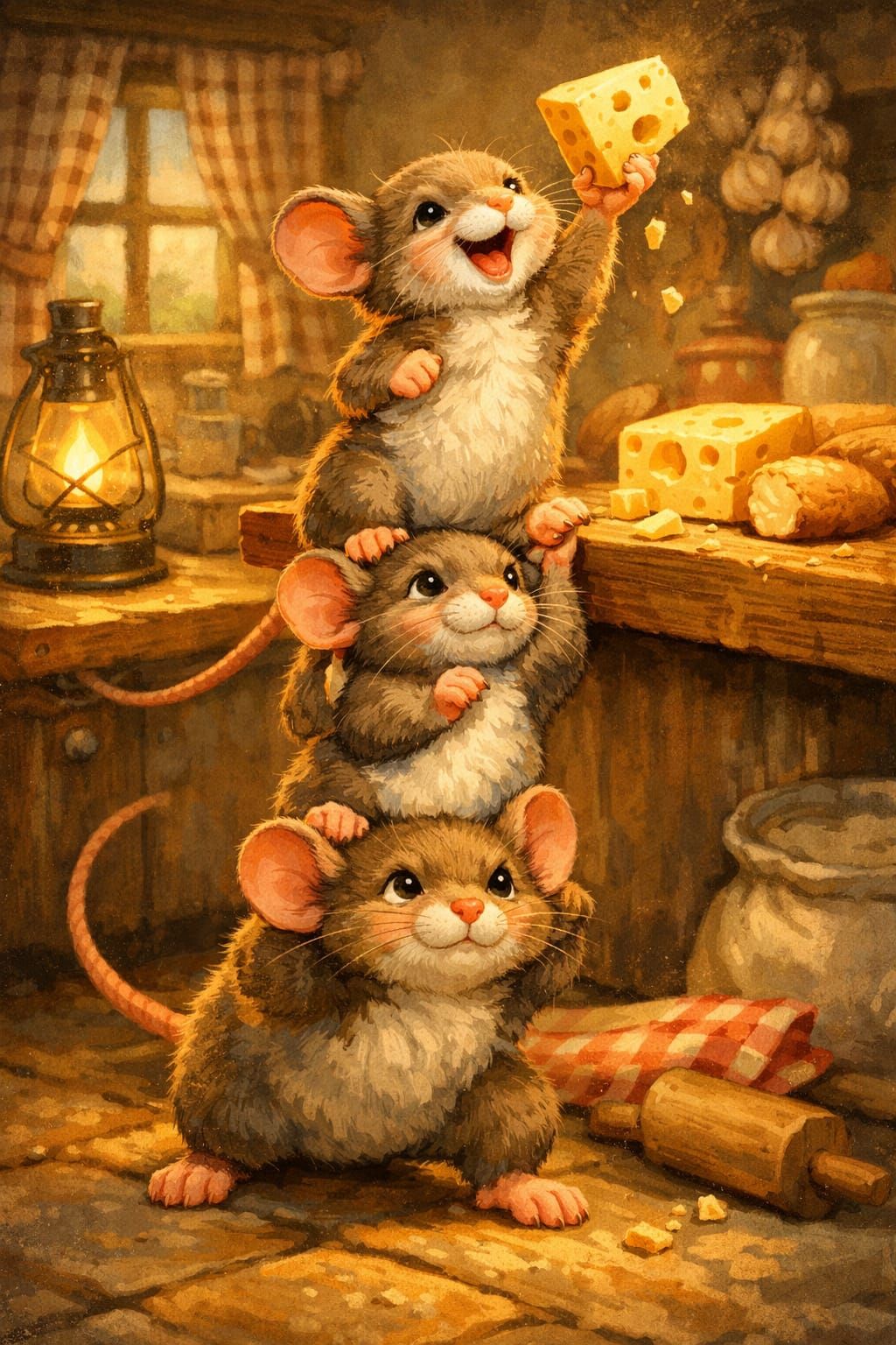 Little mice work together