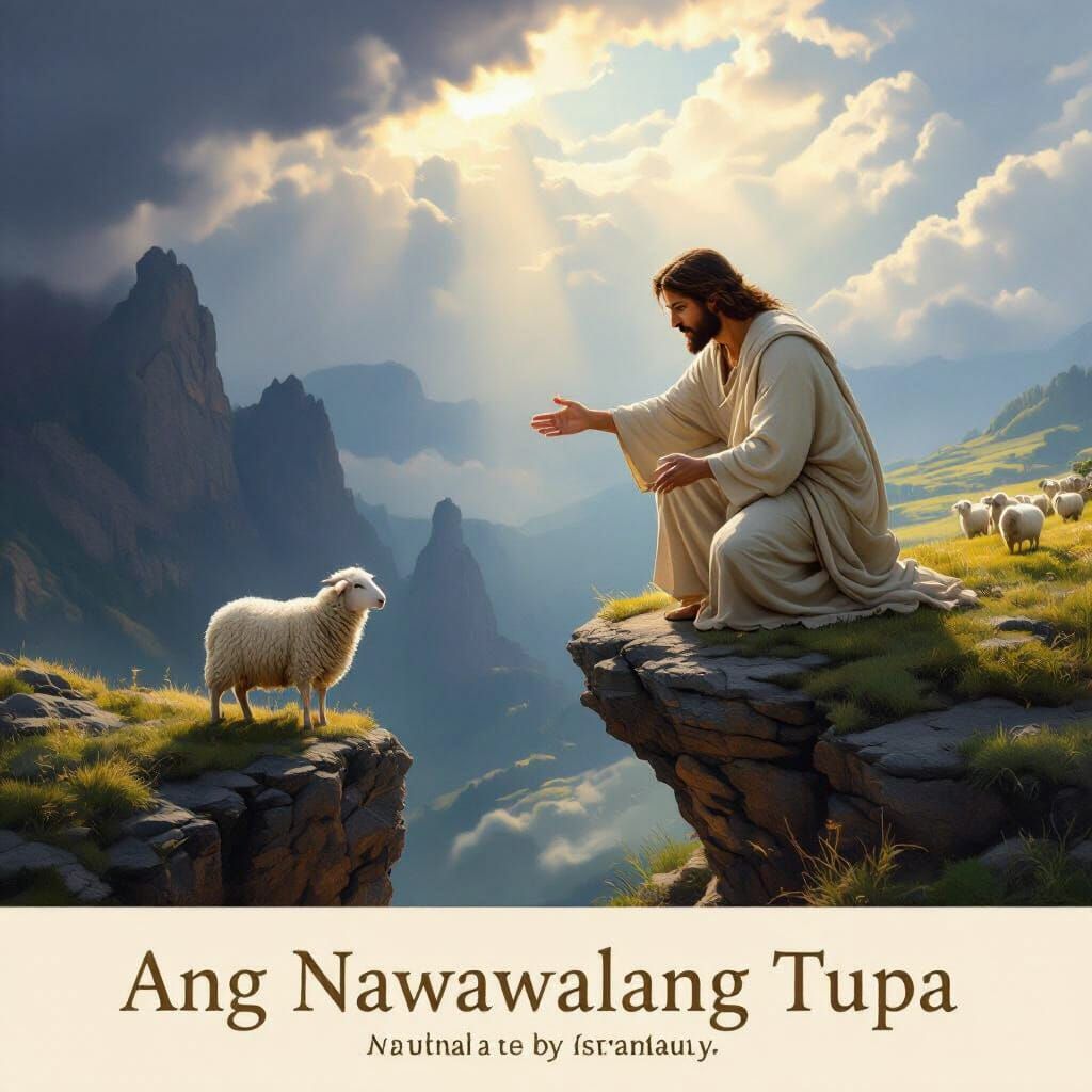 Compassionate Shepherd Rescues Lost Sheep in Classical Relig...