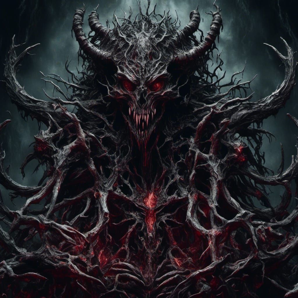 Dark Magic Monster Consuming Hearts