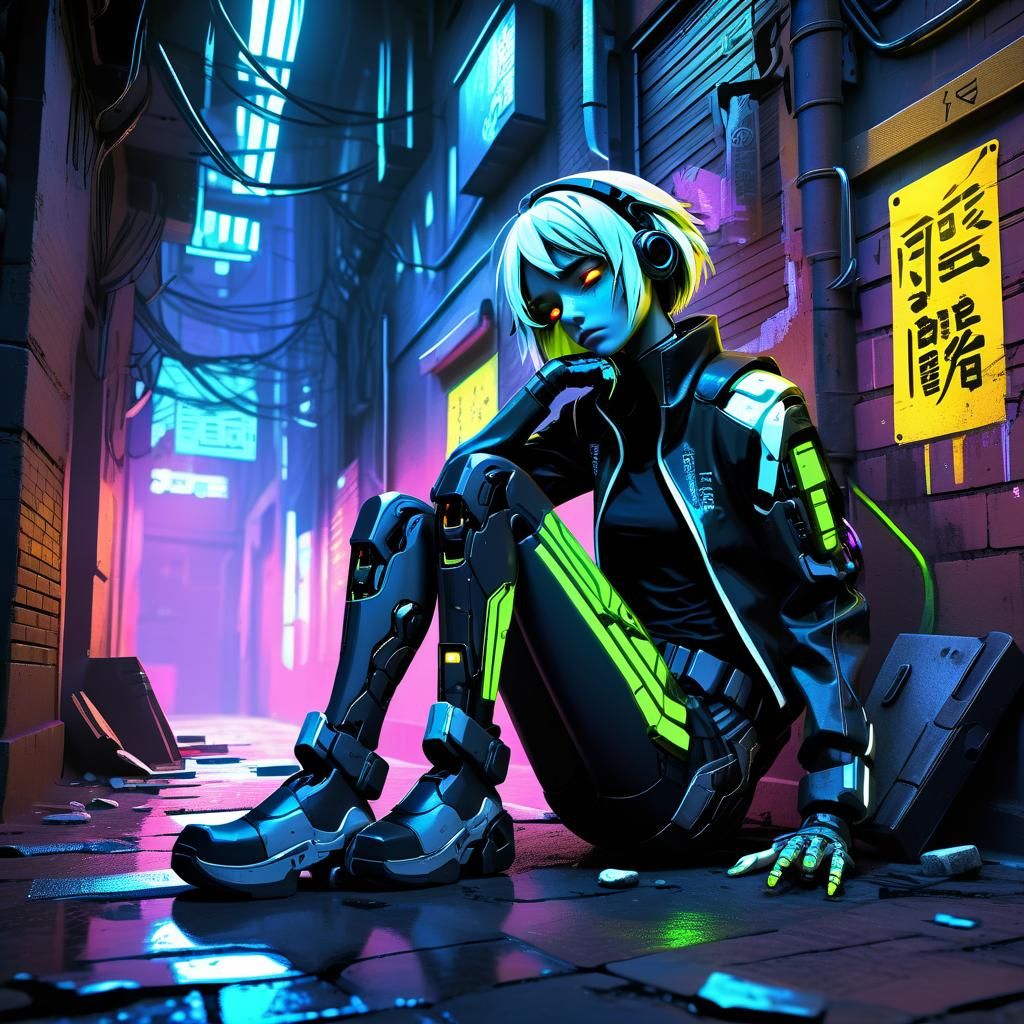 Cyberpunk Android: Beautiful Sadness in Neon Alley