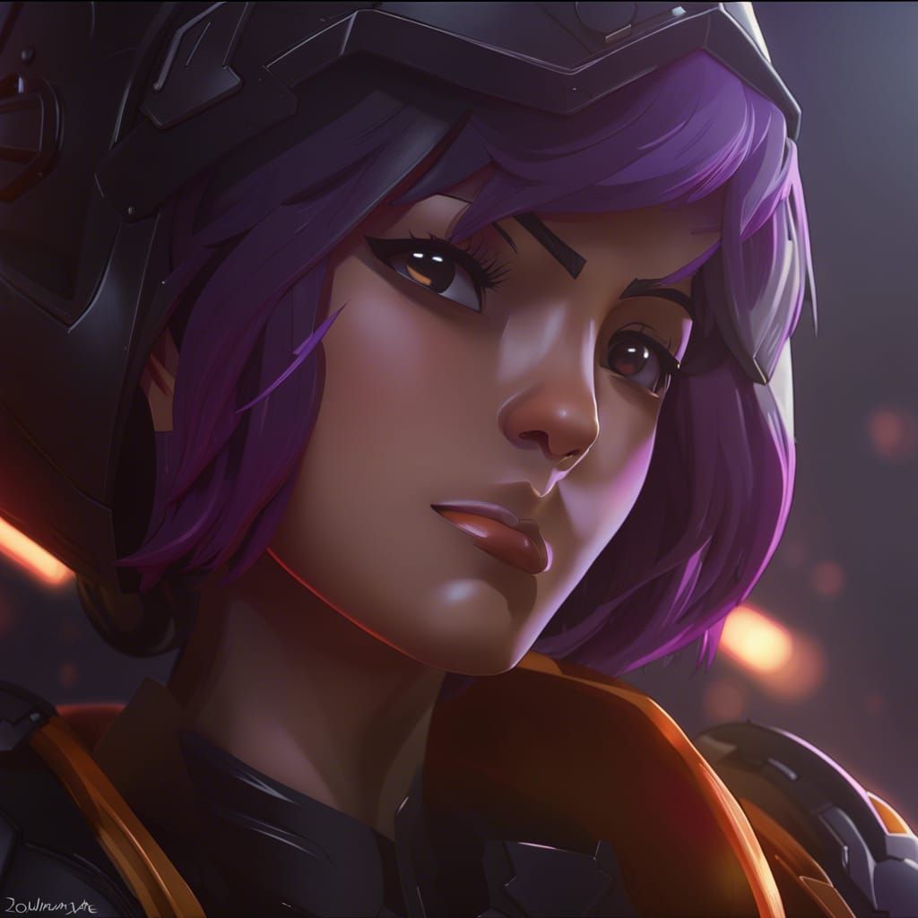 Sabine Wren in Anime Key Visual Style