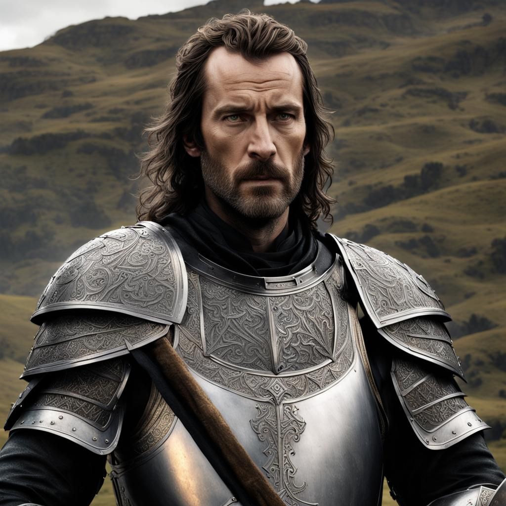 Isildur in Intricate Metallic Medieval Armor