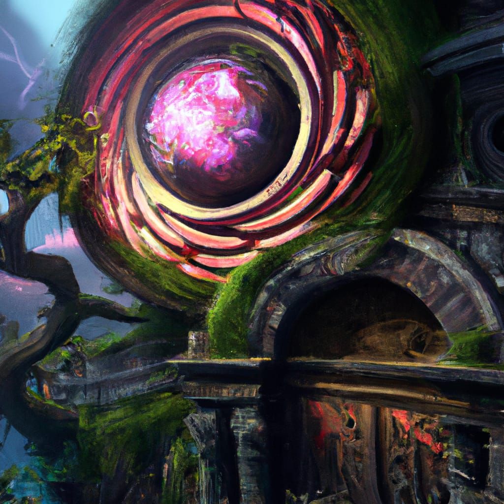 Gaia Temple Orb with Flower Blossom Cataclysm