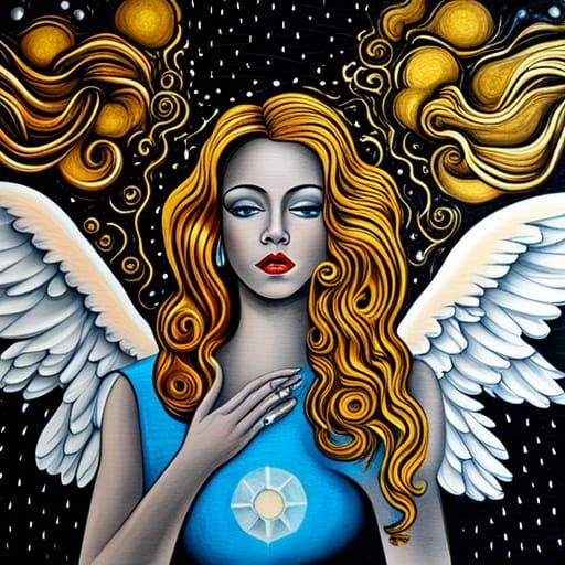 Heavenly Choir: Art Deco Angels in Gold and Glitter