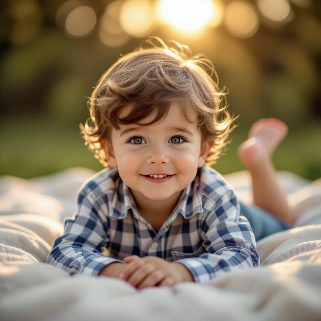 Heartbreaking Portrait of a Beautiful Little Boy