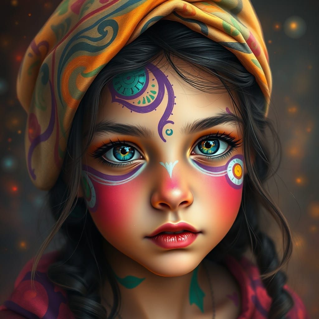 Tribal Goddess in Dreamy Realms