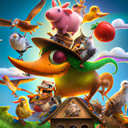 Fantastic Creatures and Objects in Dark Fantasy Style