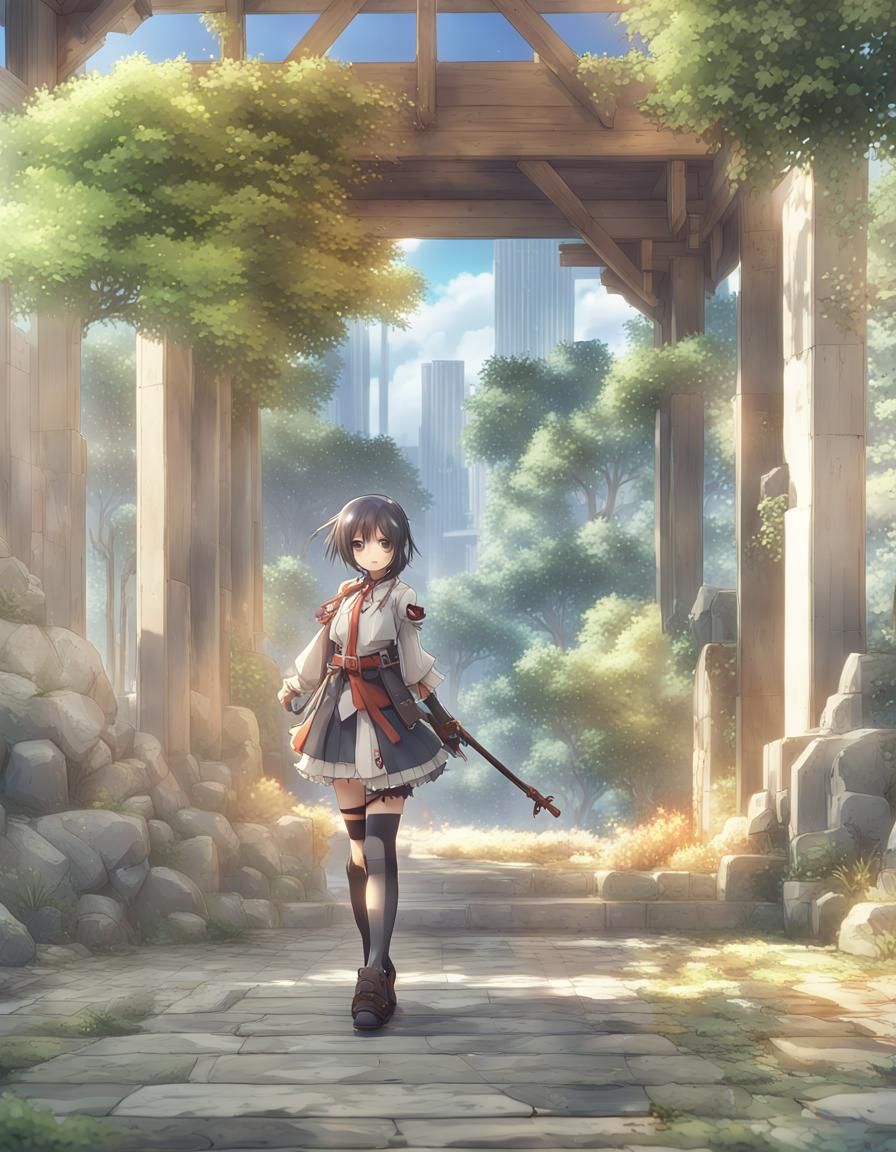 Dynamic Anime Key Visual in 8K Resolution