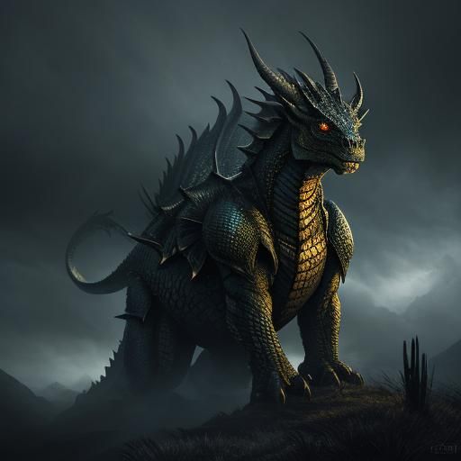 Dragon in Flight: Hyperrealistic Fantasy Art