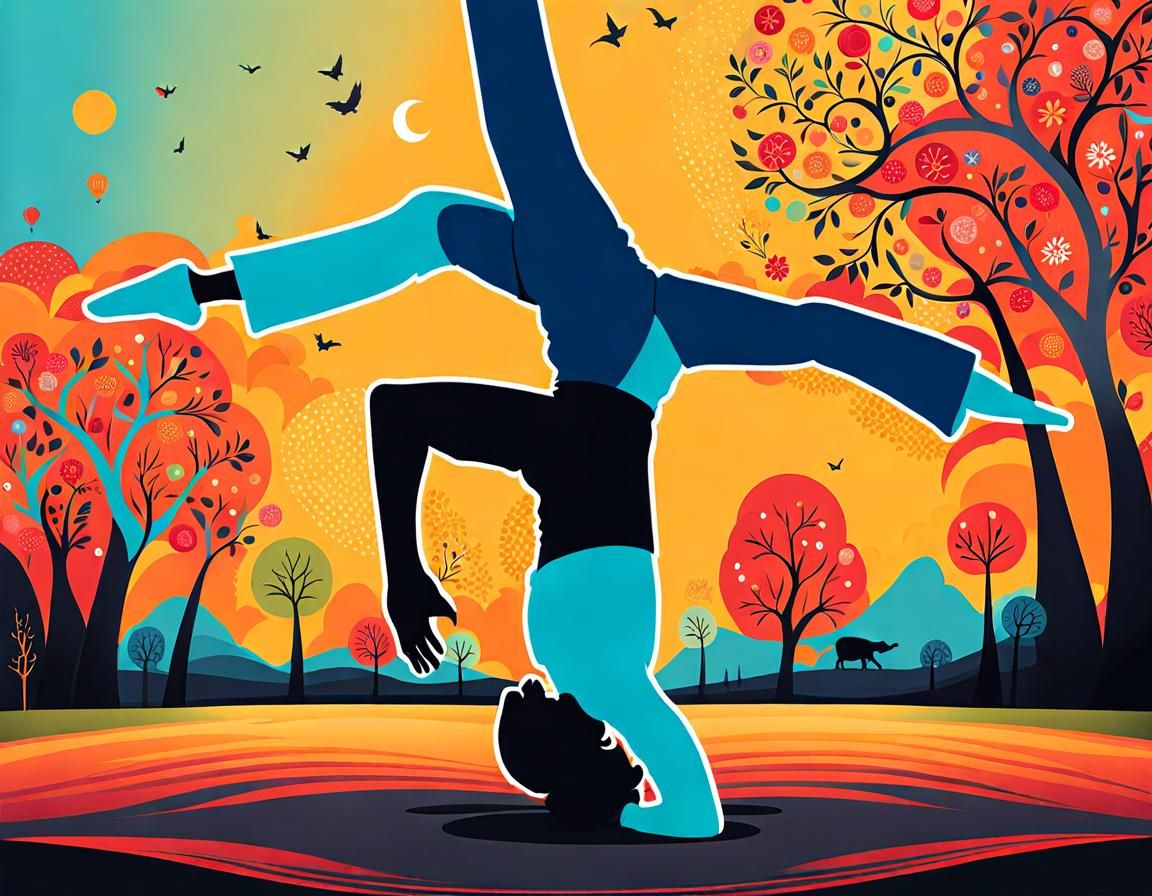 whimsical handstand