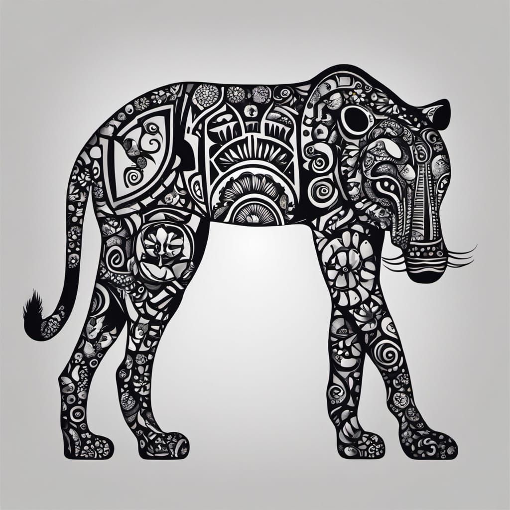 Symmetrical Silhouette in a Dreamlike State