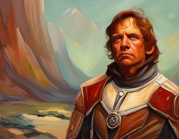 Guardian of the Galaxy in Oil Painting Style