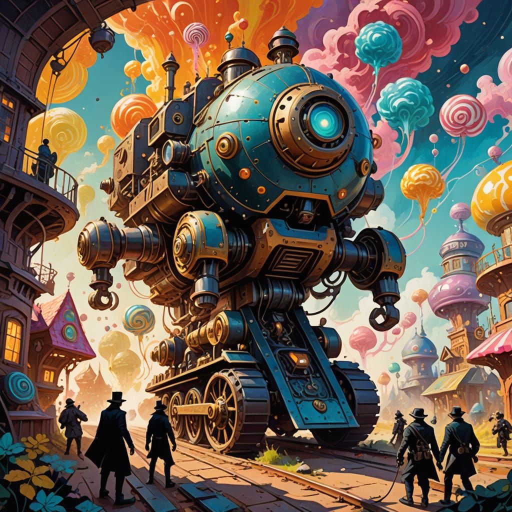 Steampunk Heroes Battle Alien Invasion in Whimsical Wonderla...