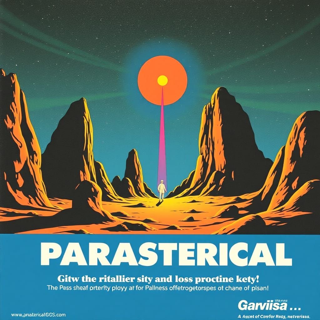 Retro 1960s Ad Poster for Parasterical