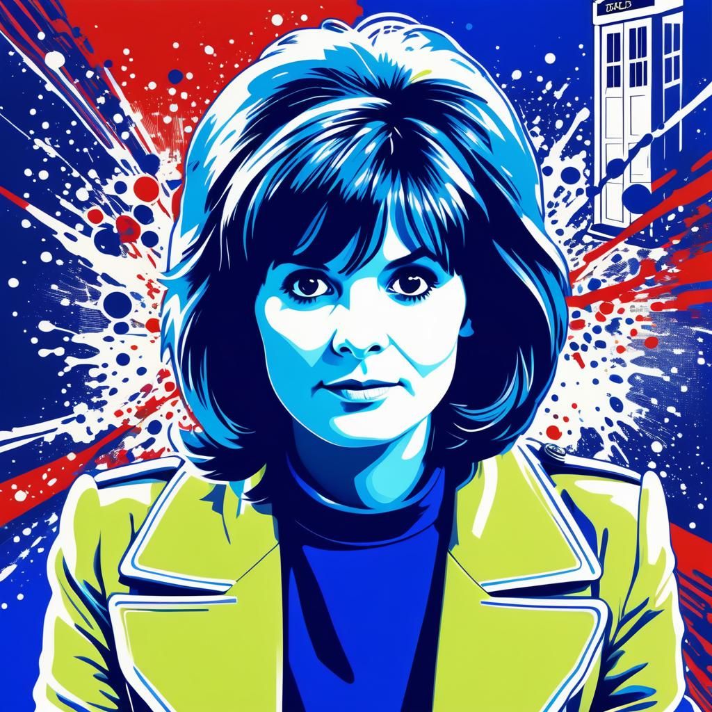 Sarah Jane Smith as Pop Art Screen Print