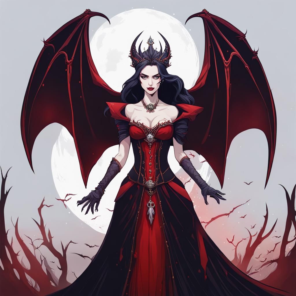 Vampire Queen Wielding Powerful Magic