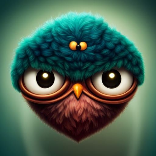 Adorable Furry Spider Storybook Illustration