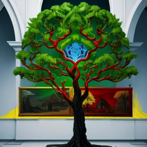 The Tree of Knowledge: Detailed 3D Render