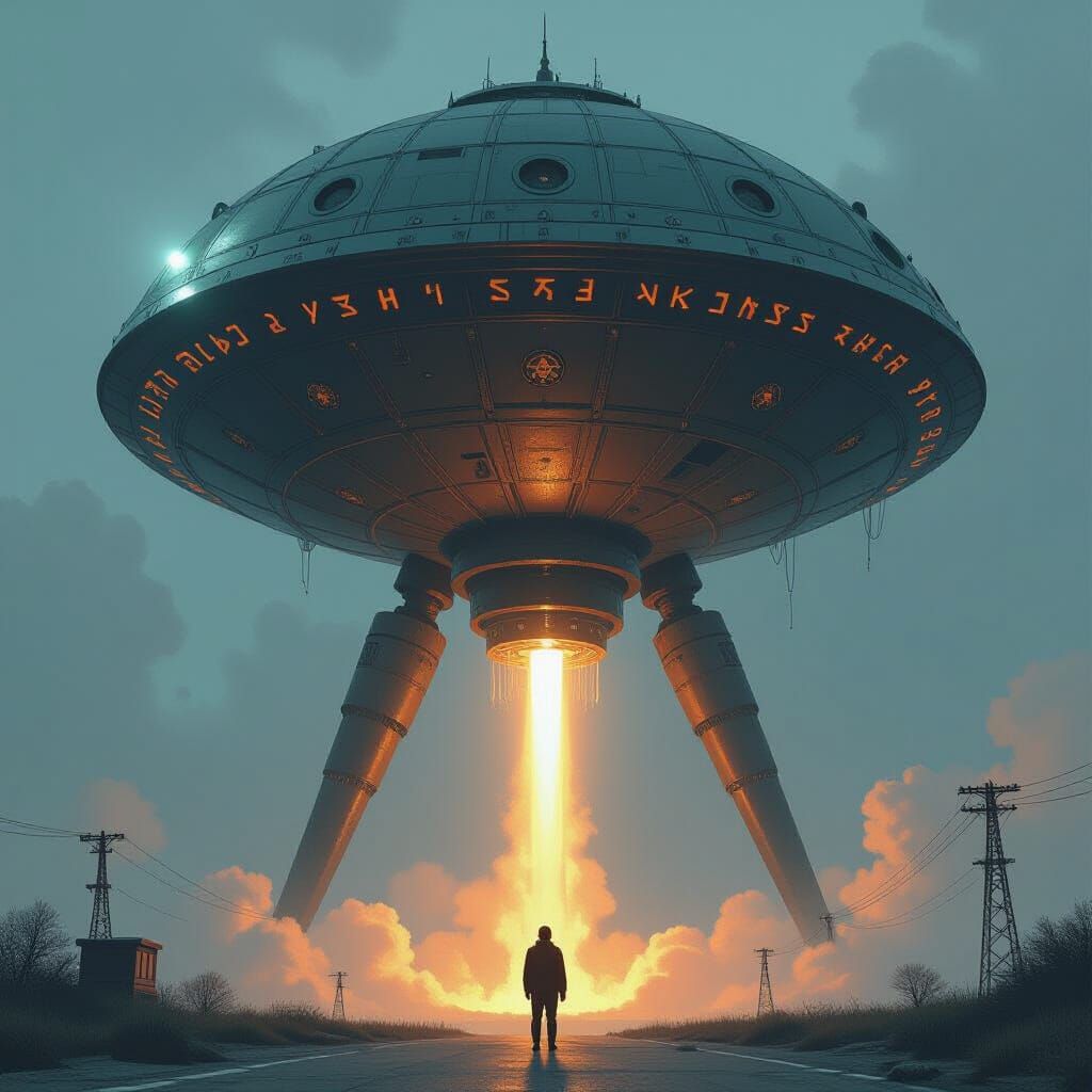 Extraterrestrial Nuclear Weapon in Biomechanical Style