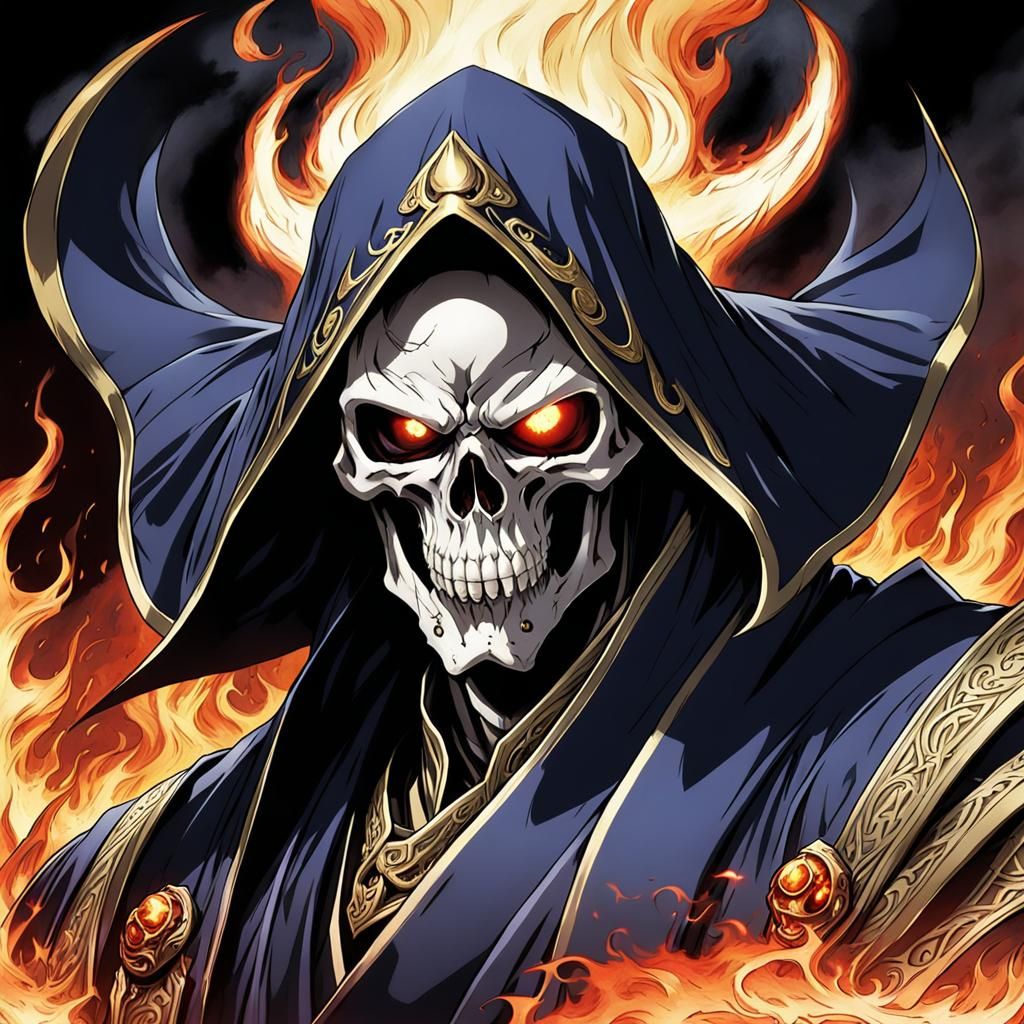 Thulsa Doom: Undead Sorcerer in Anime Style