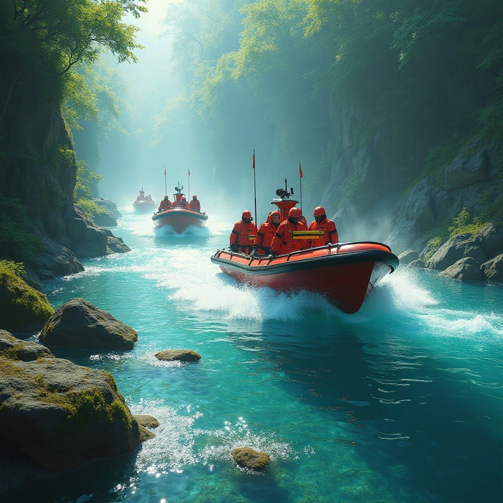 Mystical River Rescue Squad: Fantasy Concept Art