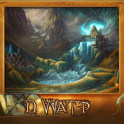 Fantastical Water Castle Concept Art