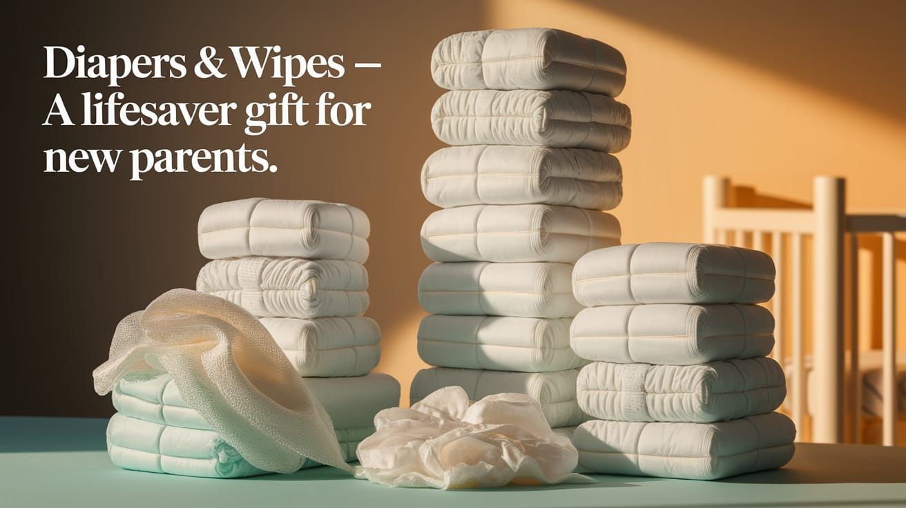 Diapers & Wipes Still Life in Soft Colors