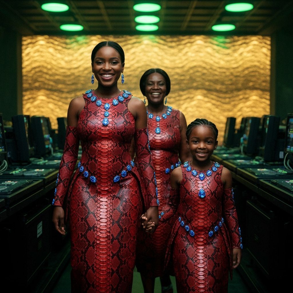 Generational Beauty in Snakeskin and Diamonds