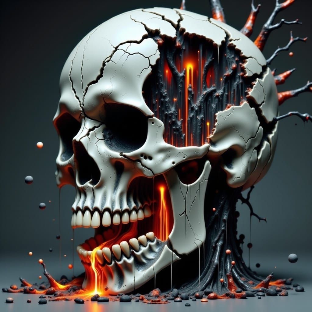 Surreal Skull Reveals Reaper's World