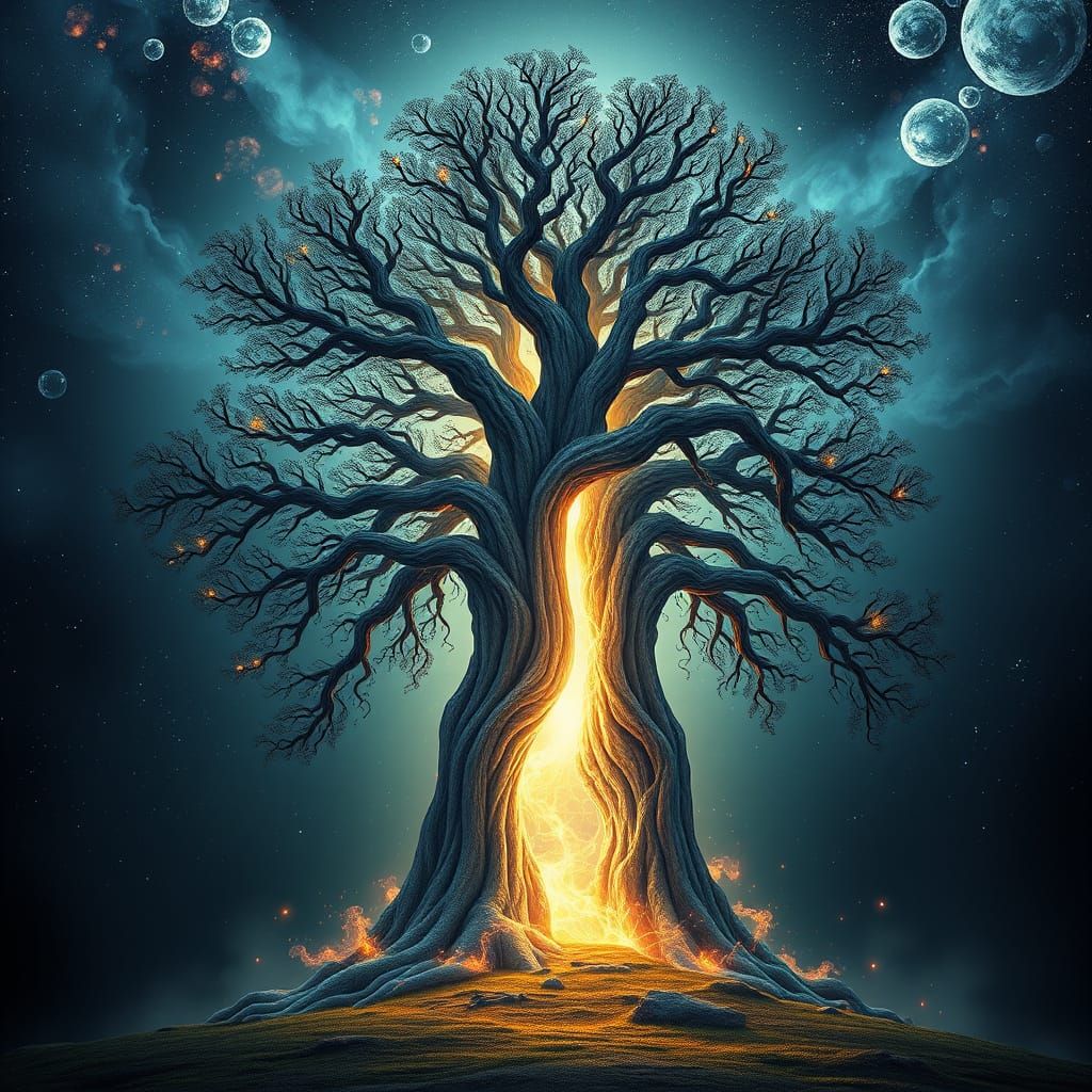 Mythical Tree Portal to New Dimension