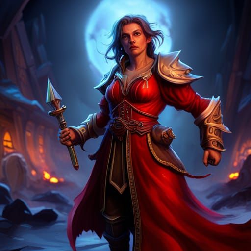 Dark Fantasy Character Portrait in 8k Resolution