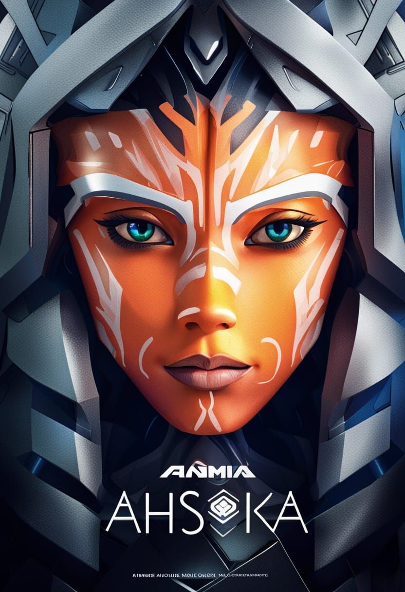 Ahsoka Tano in Abstract Anime Style