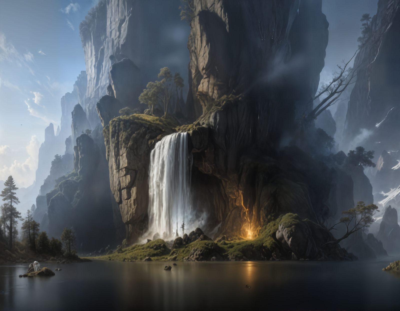 river in the rocks - underground rivers...