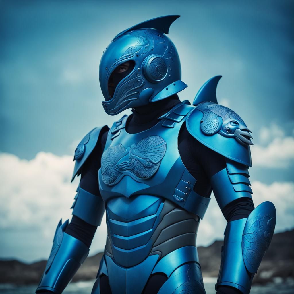 Super Sentai - Bioman blue Dolfin