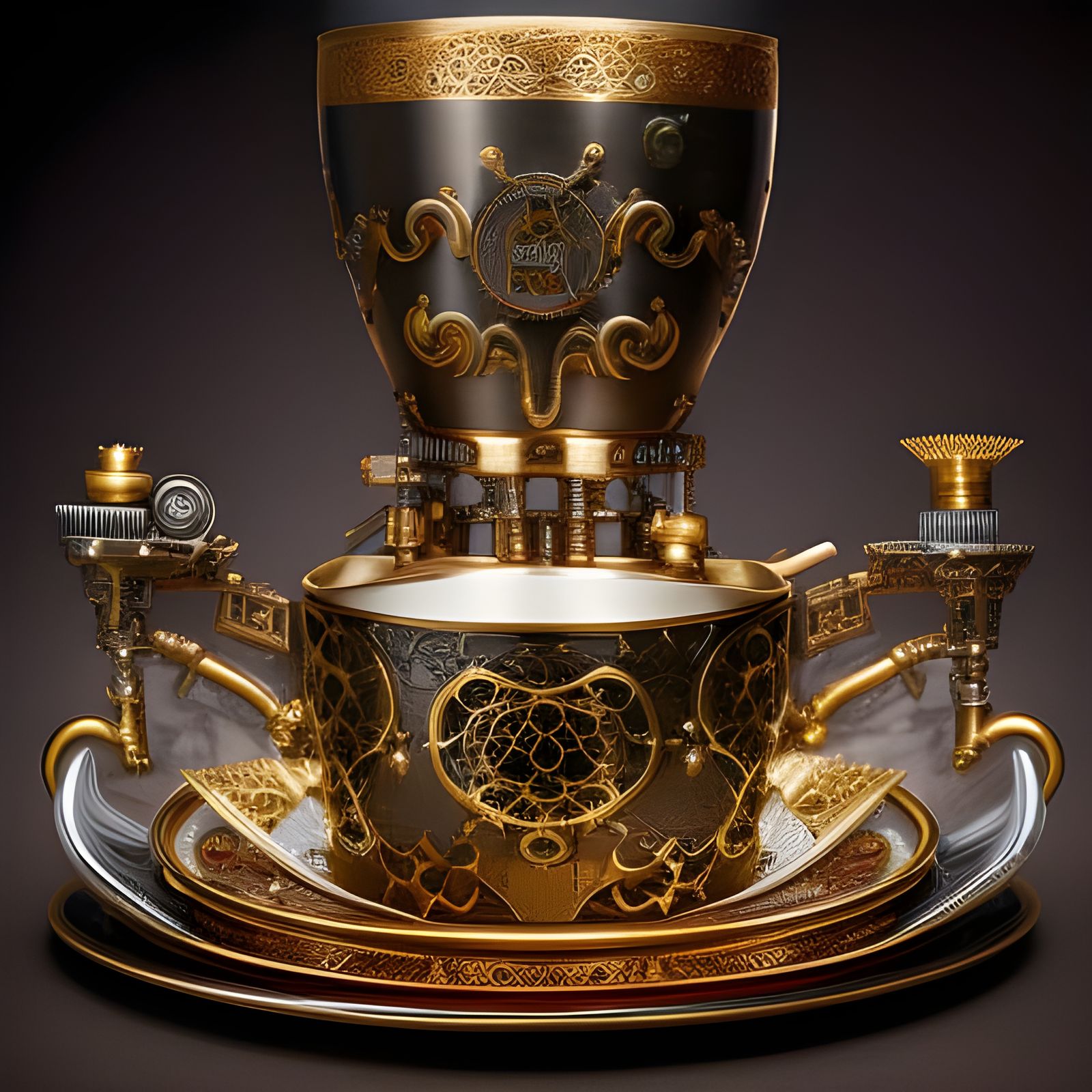 Steampunk Pour Over Coffee Maker