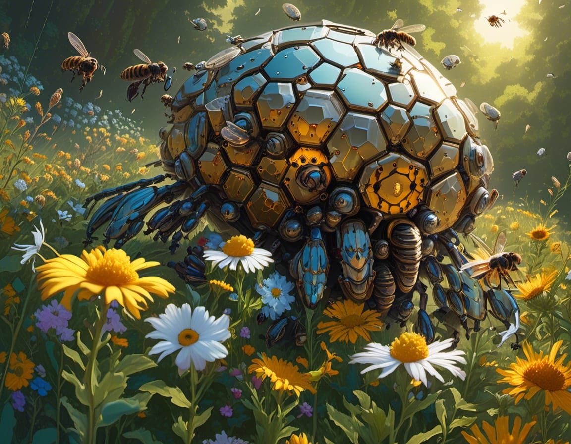 Future hive and bees