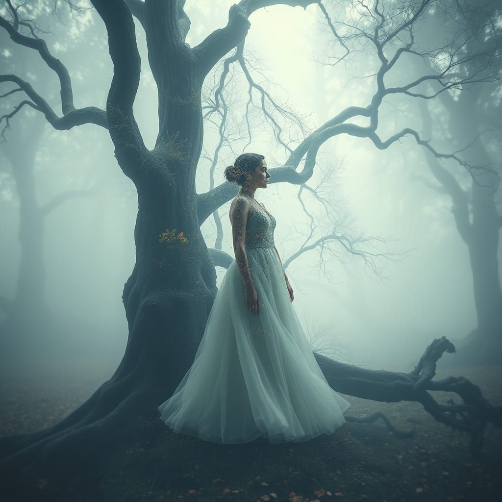 Surreal Dreamscapes in Double Exposure Style