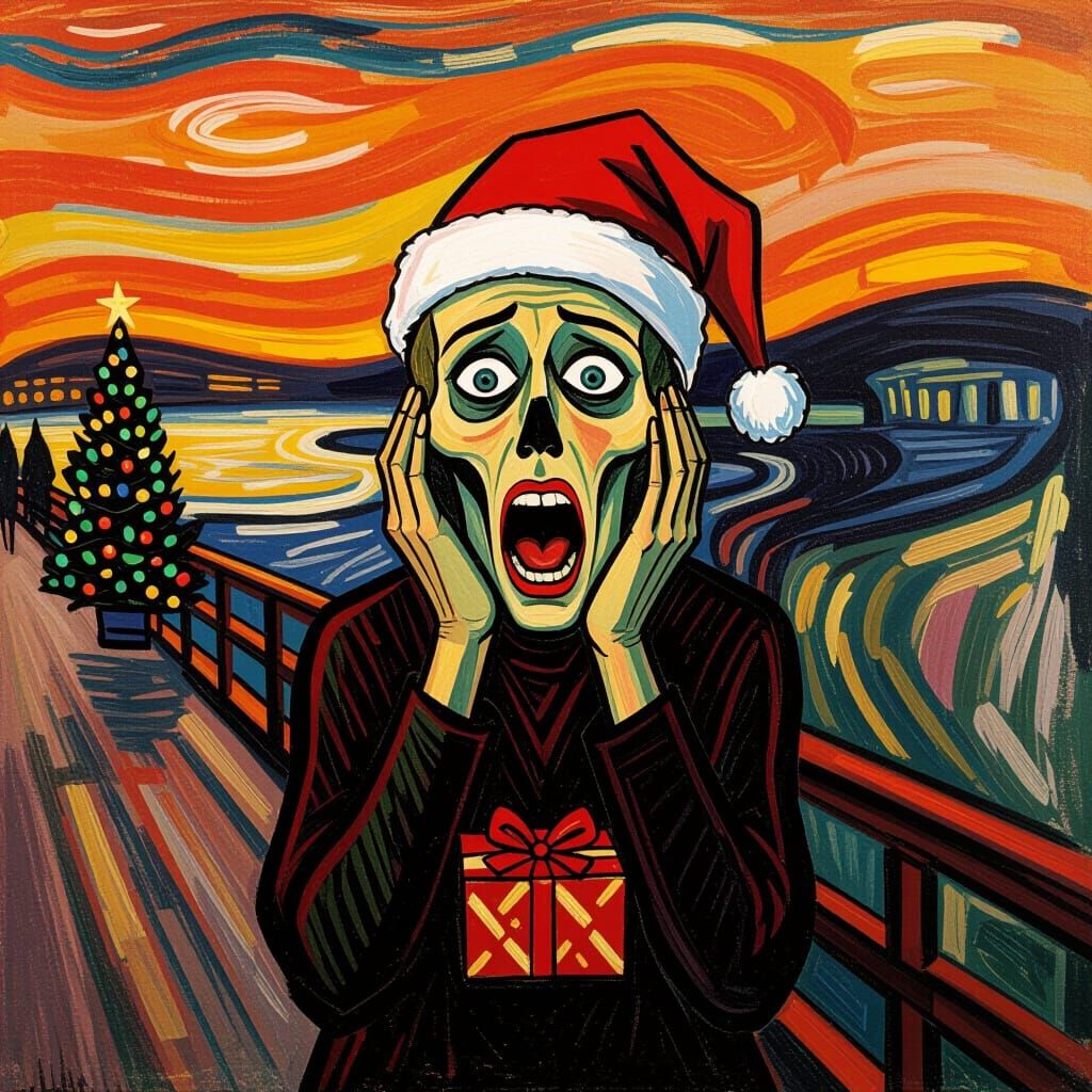 Christmas Scream: A Holiday Panic in Expressionist Style