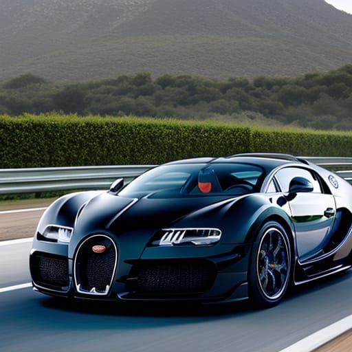 AI Generated Bugatti Car Rendering