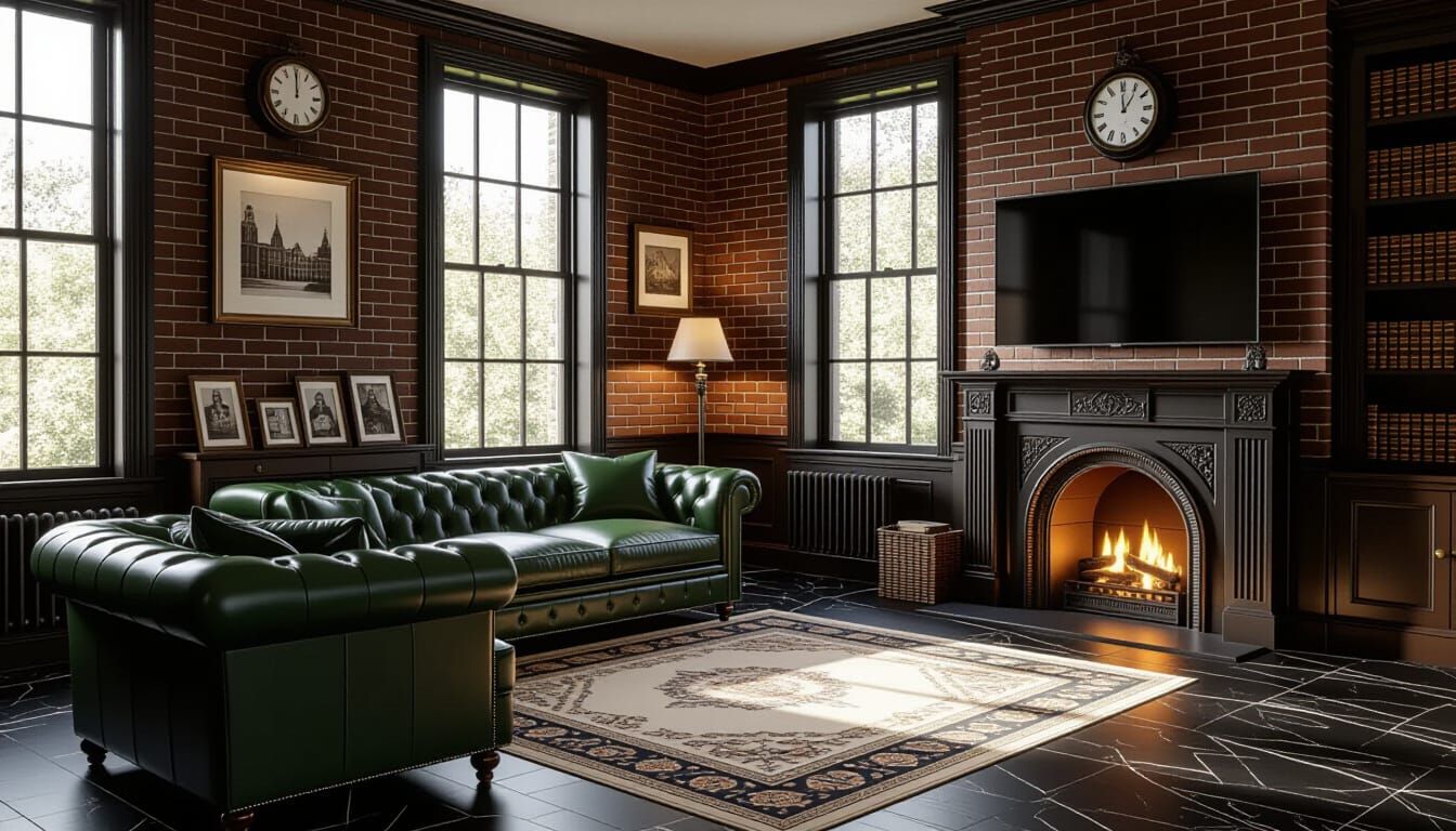 Victorian Living Room Cinematic View