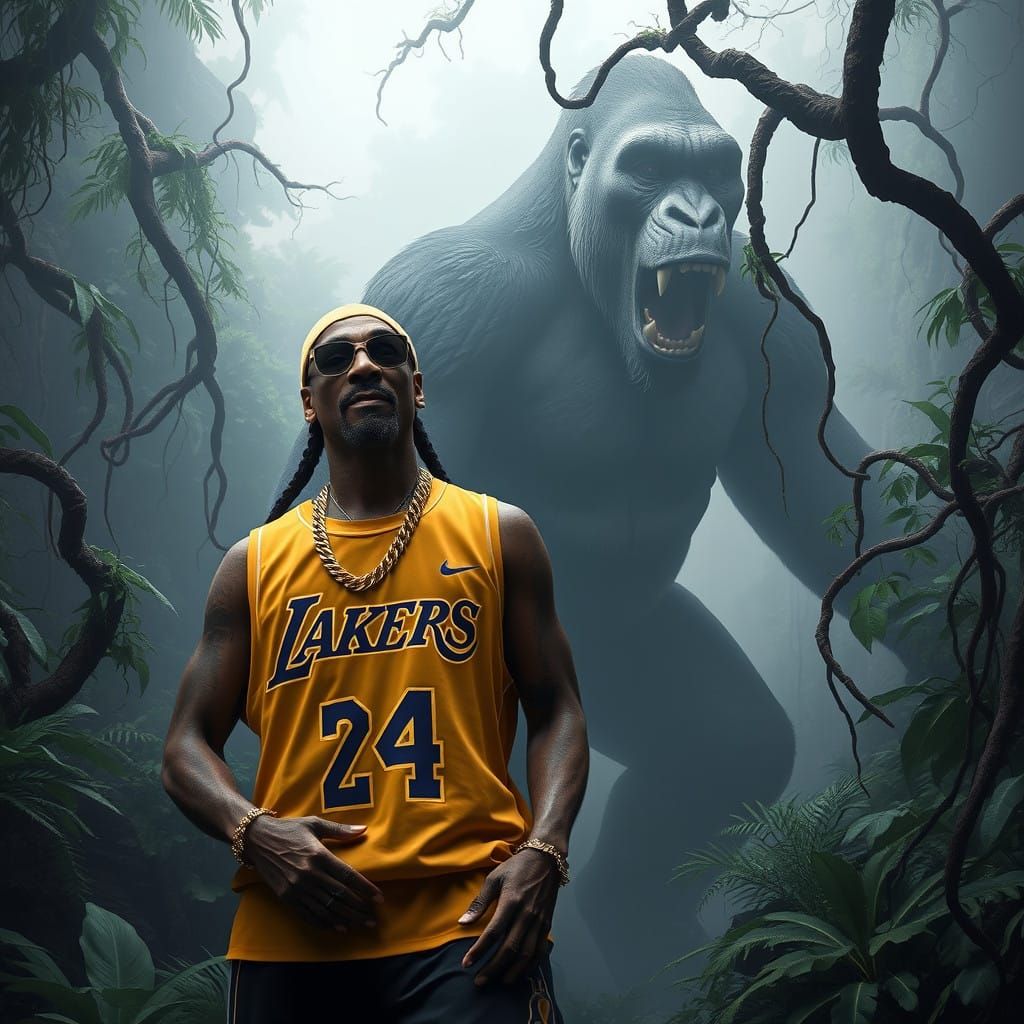 Snoop Dogg Meets King Kong in Ancient Jungle