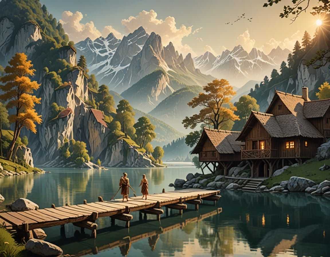 Prehistoric Village on a Mystical Lake in Slovenia