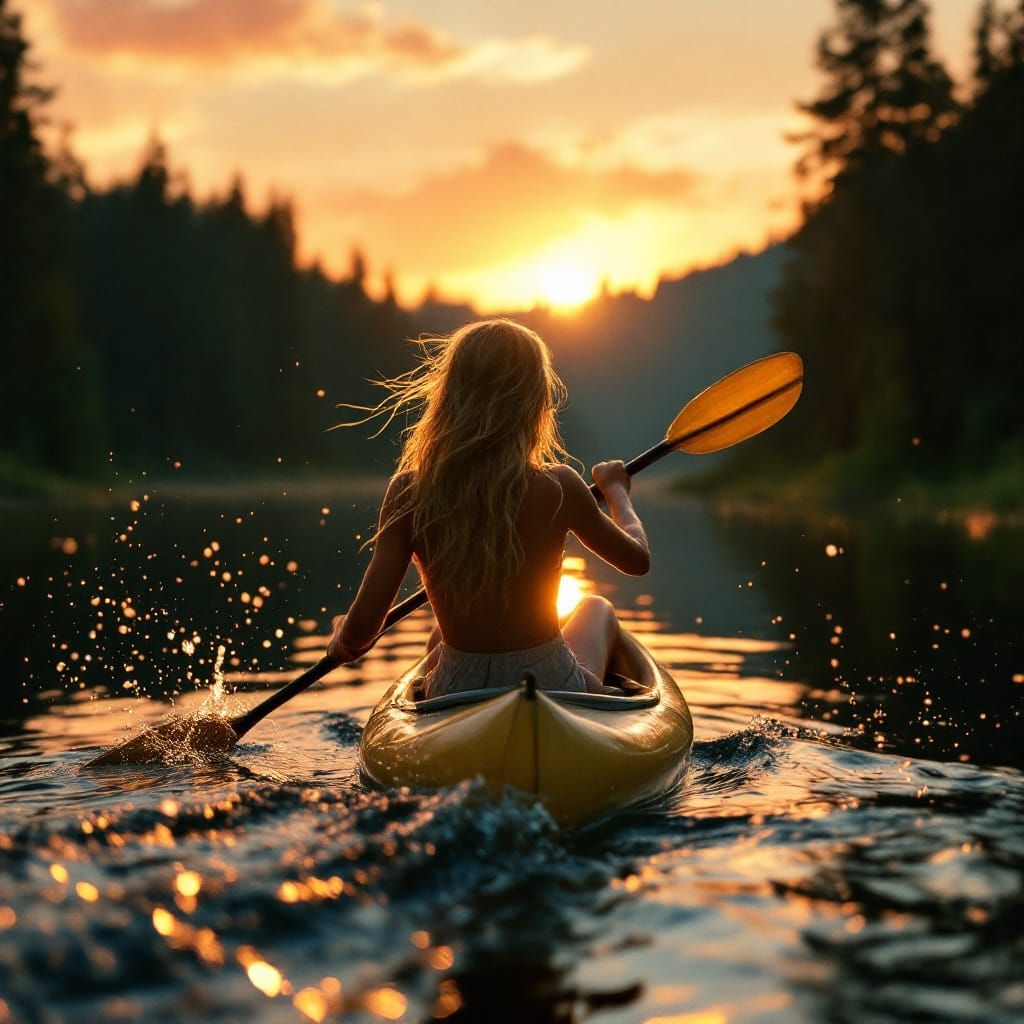 Serenading Sunset on the Majestic Lake