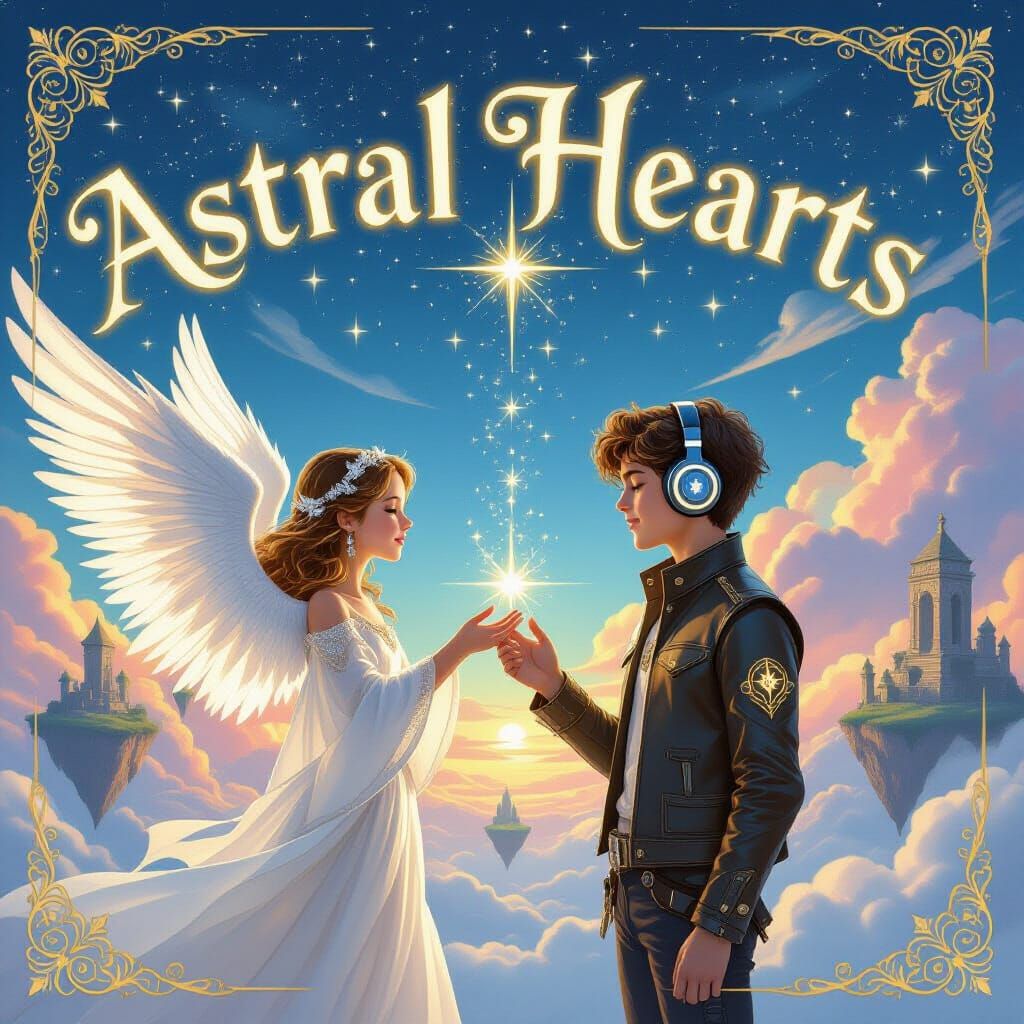 Astral Hearts: Dreamlike Fantasy Artwork
