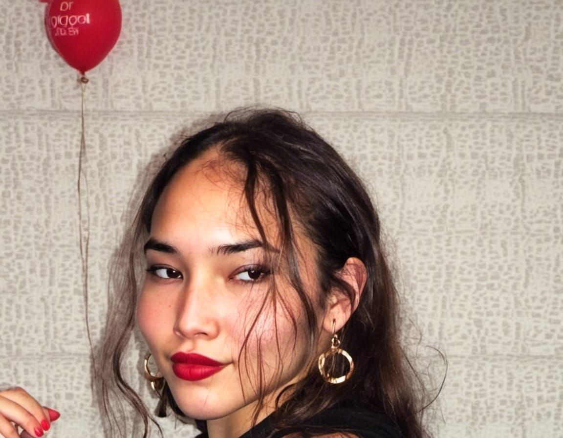 Flawless Skin, Golden Makeup, Red Lips, Natural Beauty