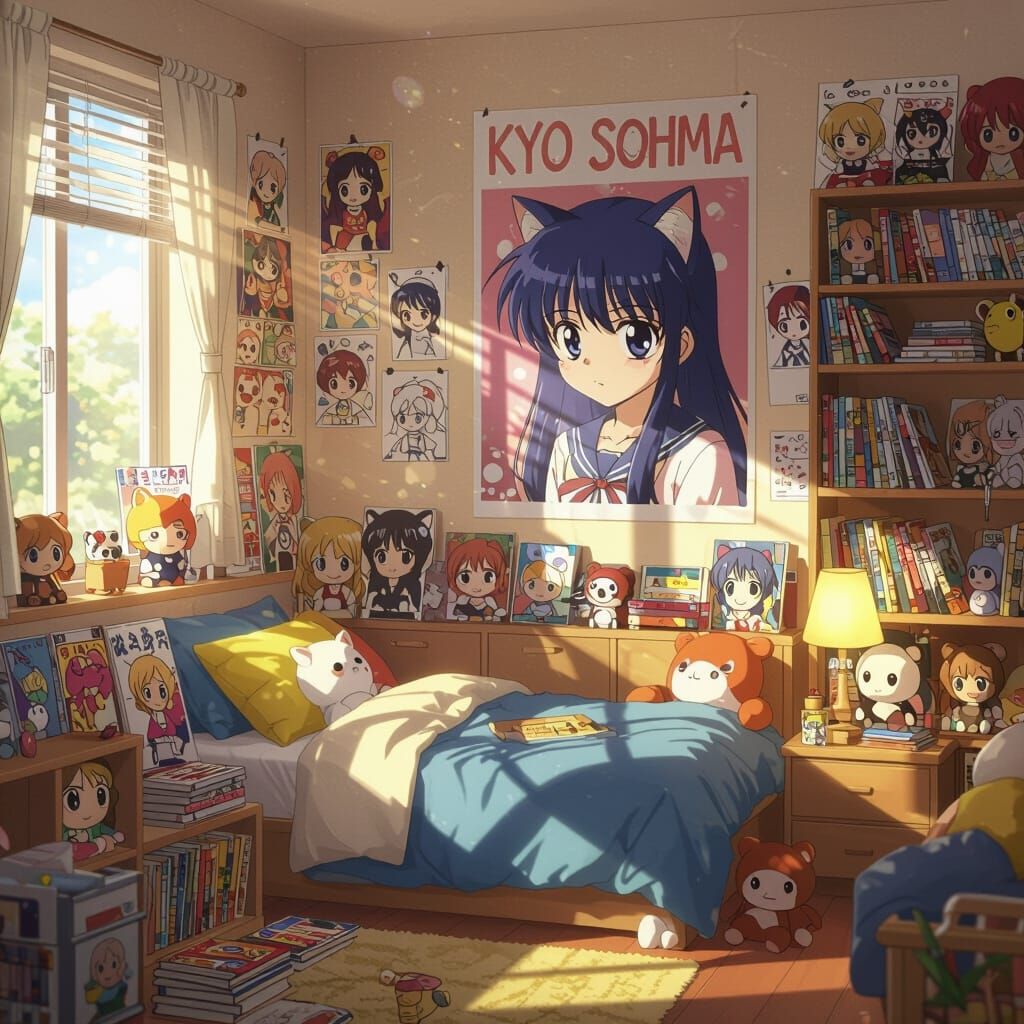 Cozy Kyo Sohma Fan Room in Anime Style