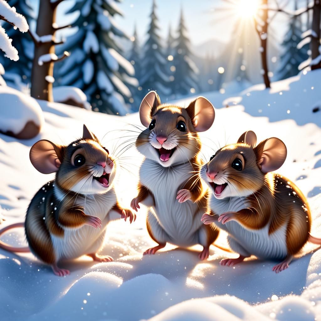 THREE MICE