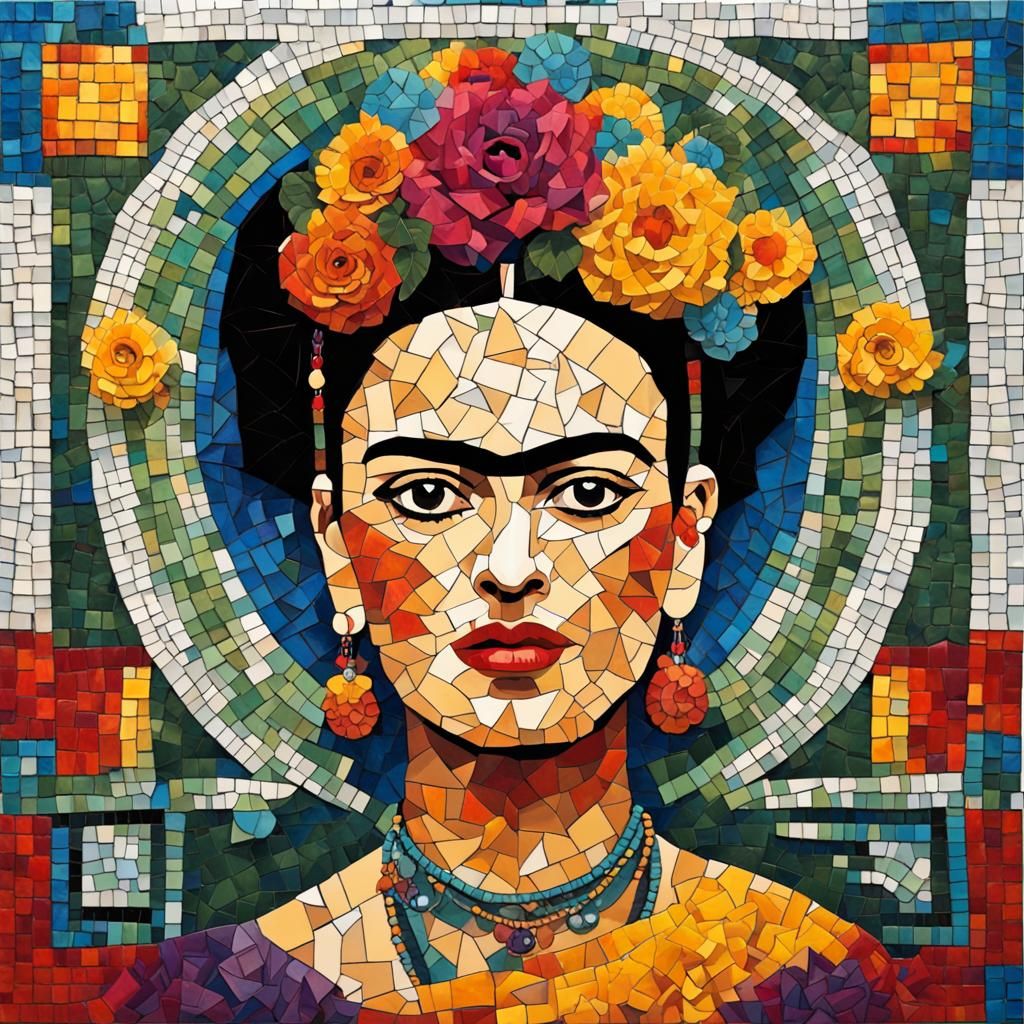 mosaic frida kahlo