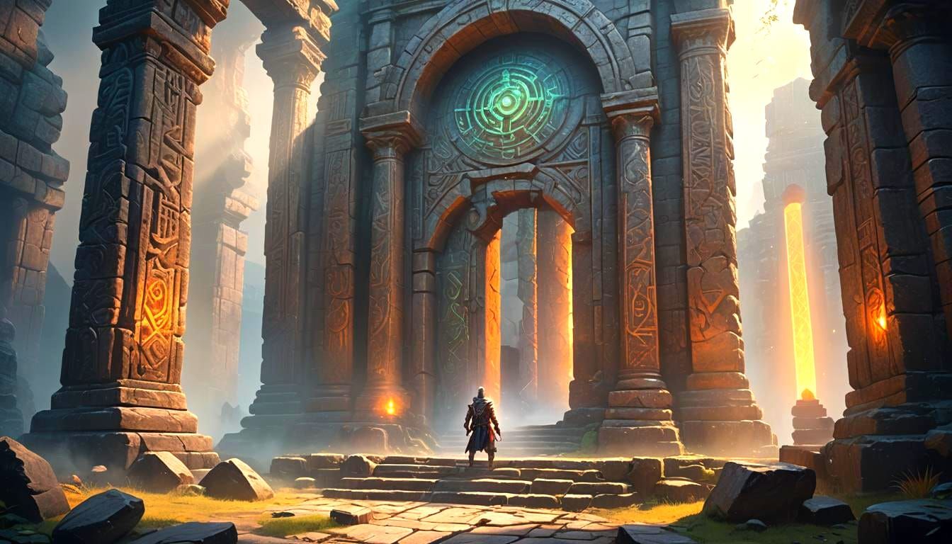 Fantastical Matte Painting of Divine Magic