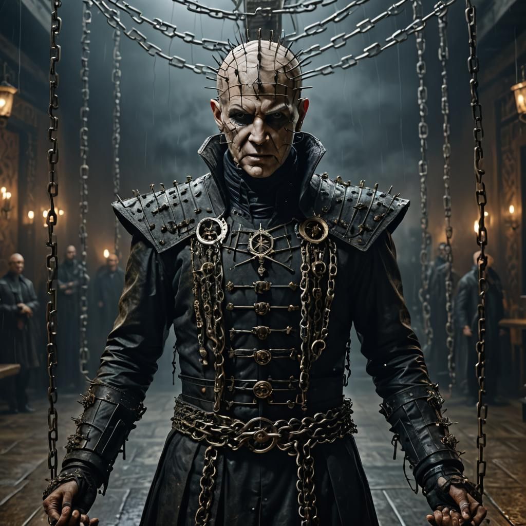 Epic Hellraiser in a Hellish Landscape: Photorealistic CGI